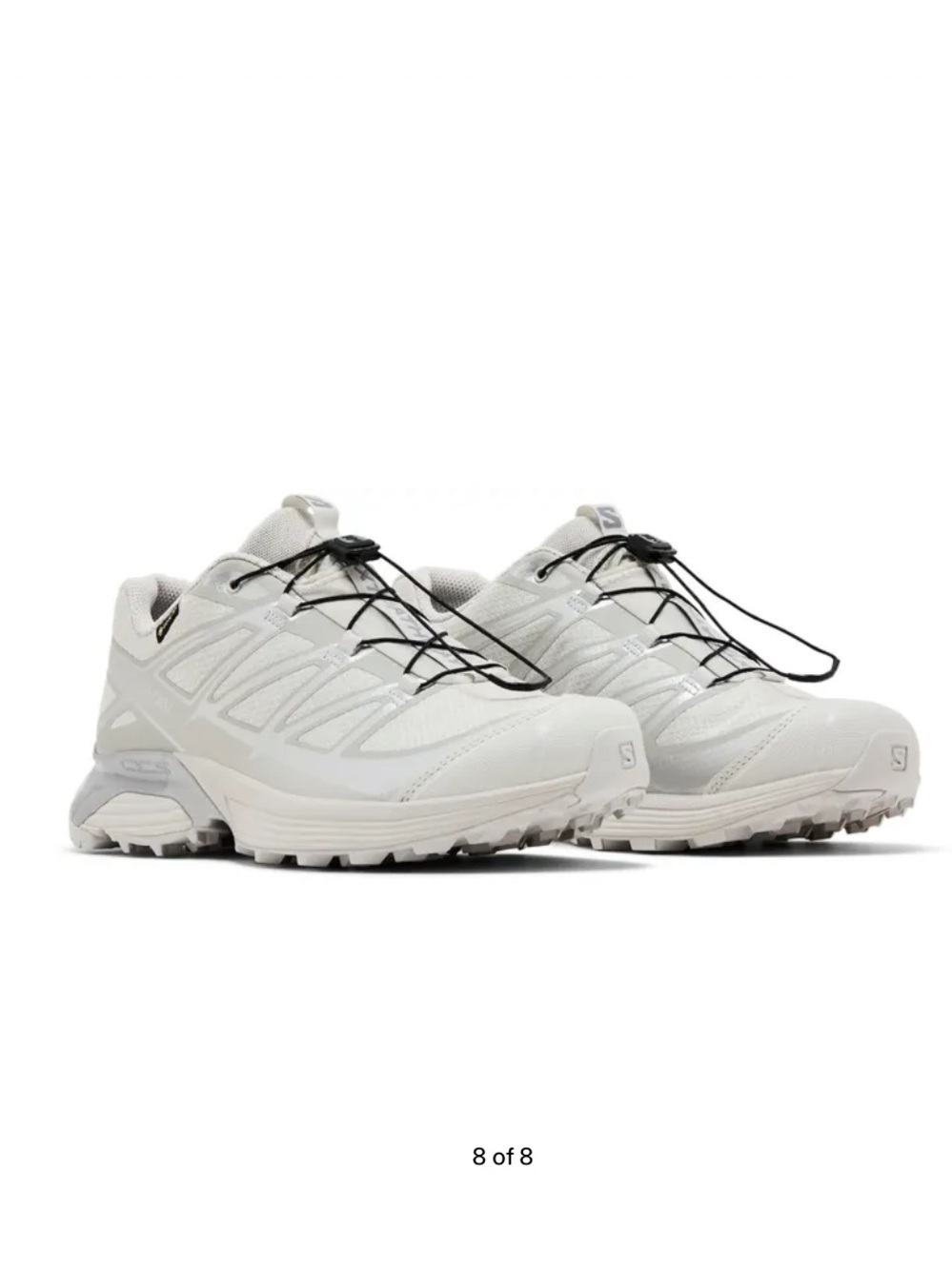 Salomon sneakers XT-Pathway GTX Lunar Rock White Silver Running Shoes 8.5
